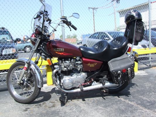 Click to view full size image
 ============== 
My 81 xs650 with Custom Seat and Ape Hangers - Custom Paint
My 81 xs650 with Custom Seat and Ape Hangers - Custom Paint
Keywords: Jimdi 81 xs650 with Custom Seat and Ape Hangers - Custom Paint
